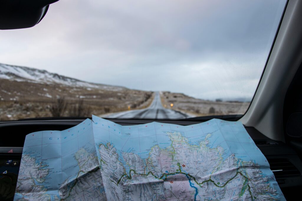 Créer une carte souvenir de voyage itinérant