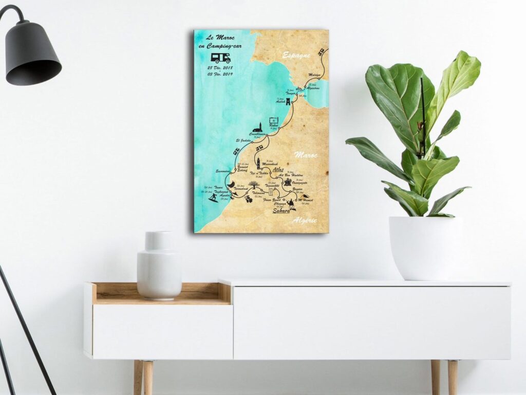Carte voyage maroc interieur graphitour