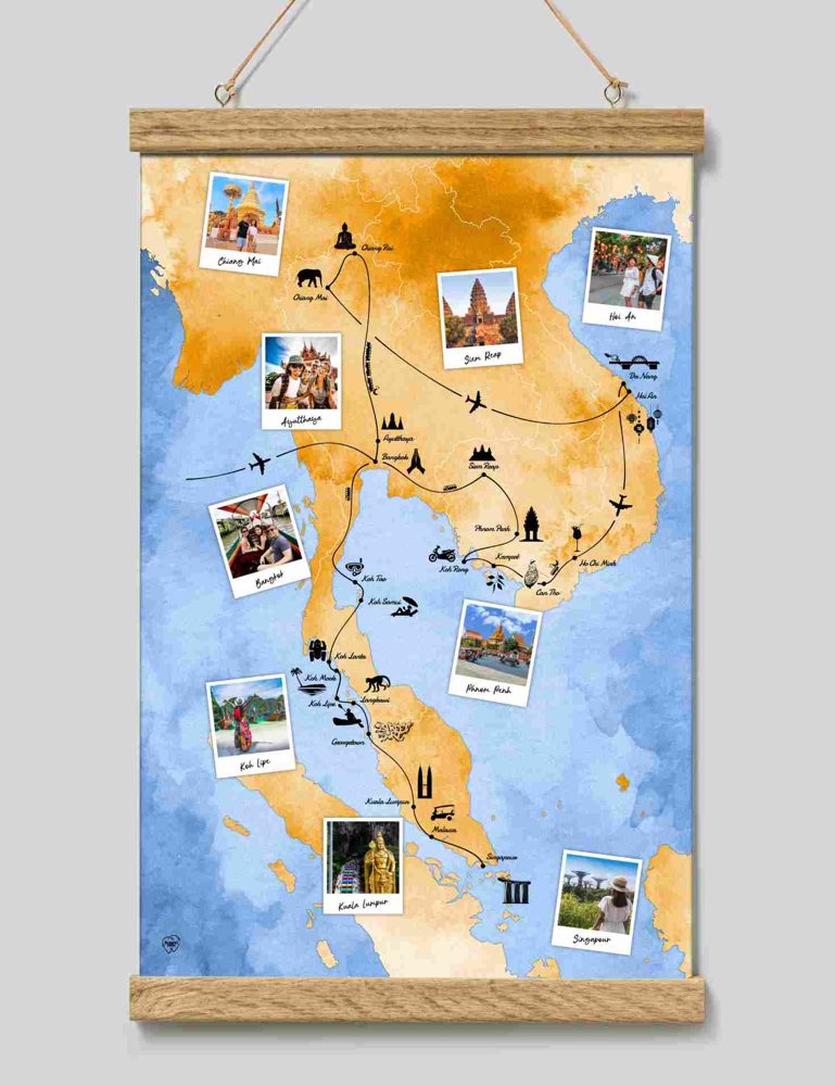 Carte de voyage personnalisée – Magnet